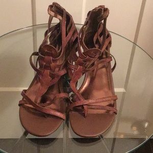 Kelly&Katie women sandals size 8 1/2 brown wedge